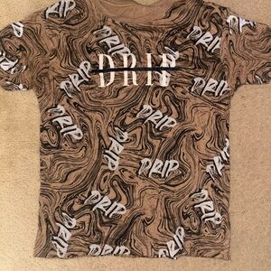 Brown Swirl Graphic Tee for Kids